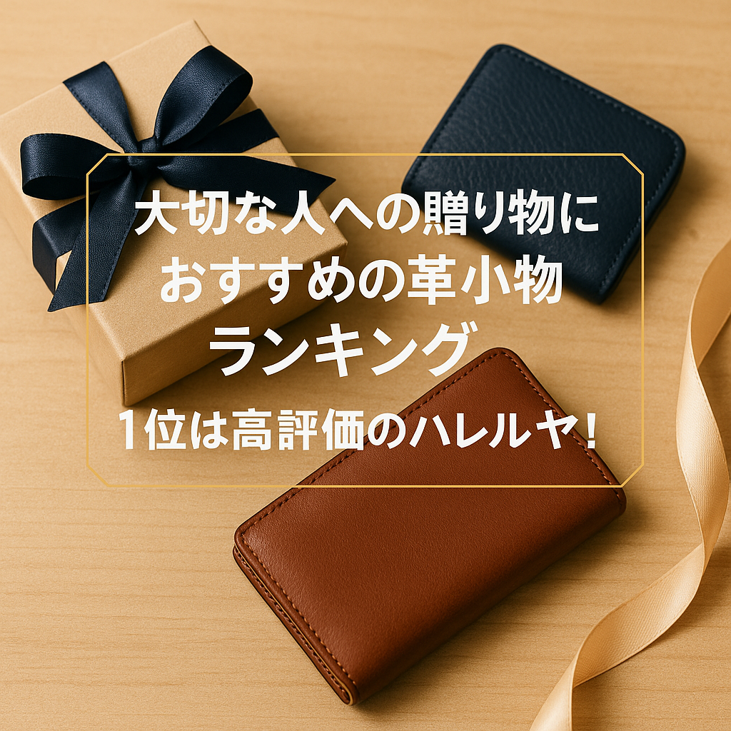 大切な人への贈り物におすすめの革小物ランキング|1位は高評価のハレルヤ!